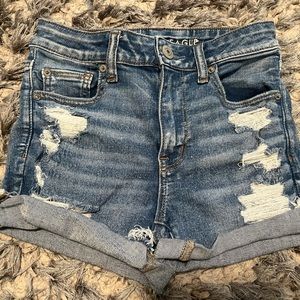 American Eagle Ripped Jean Shorts